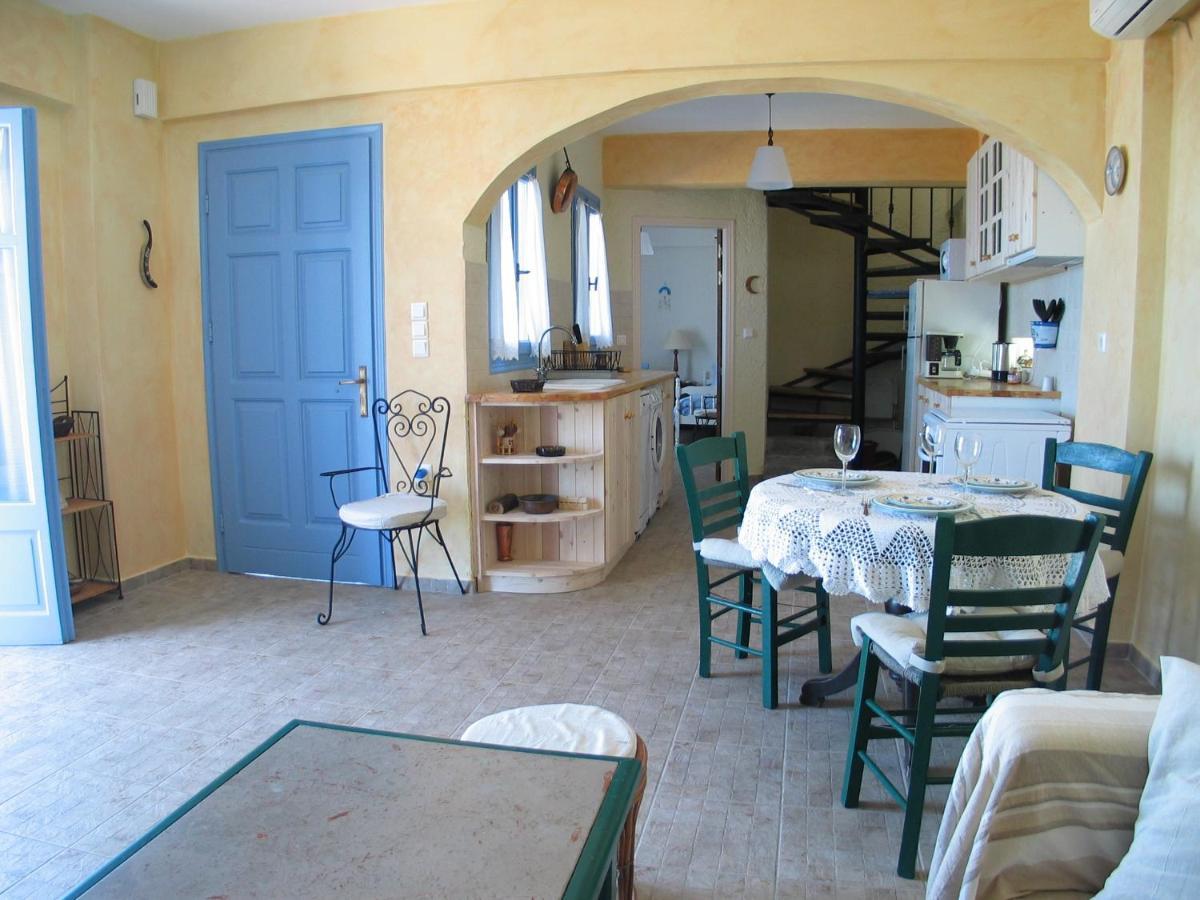 Kyparissis Beach Houses Skala Mistegnon Bagian luar foto