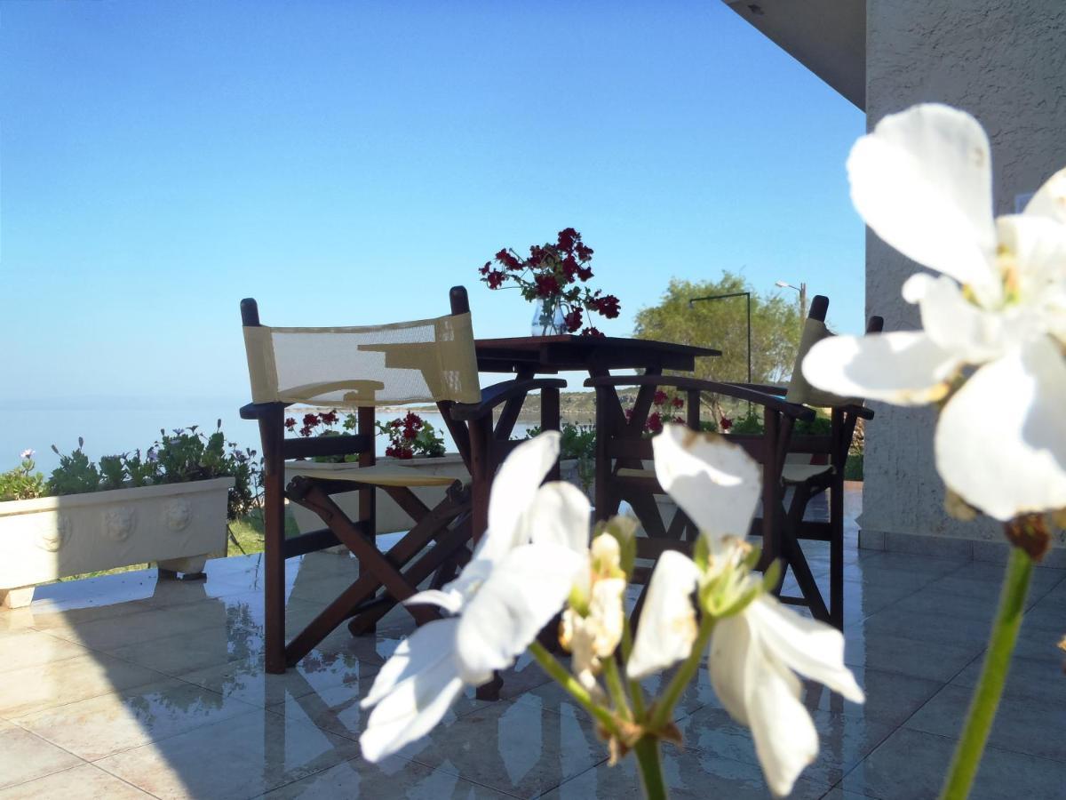 Kyparissis Beach Houses Skala Mistegnon Bagian luar foto