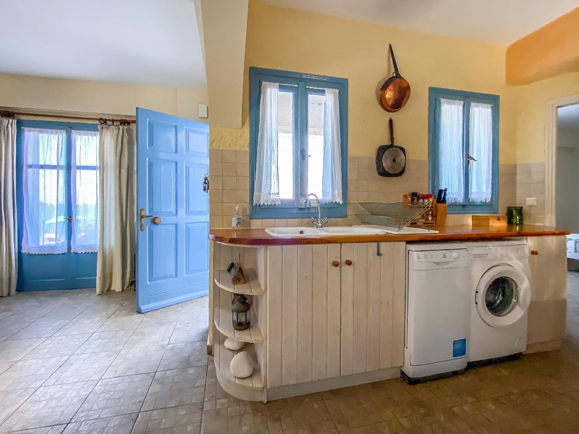 Kyparissis Beach Houses Skala Mistegnon Bagian luar foto