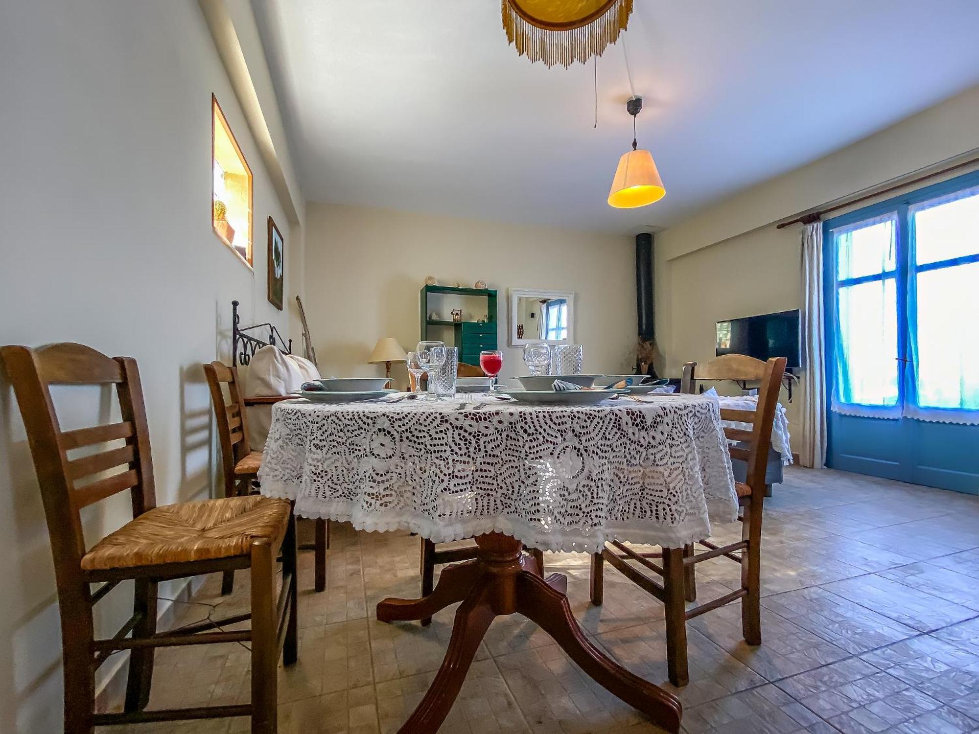 Kyparissis Beach Houses Skala Mistegnon Bagian luar foto